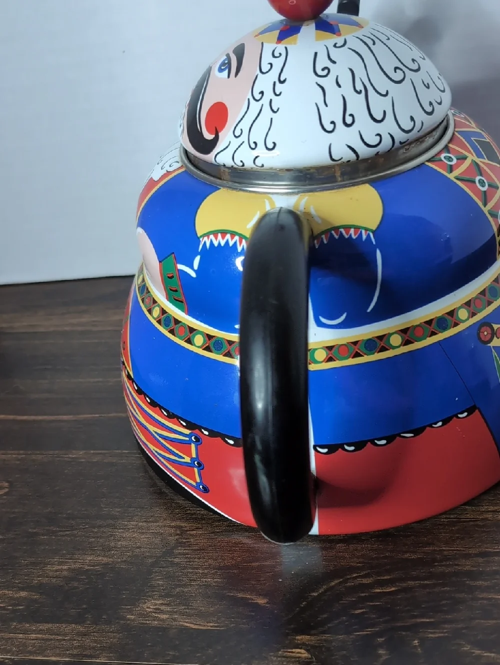 Vintage Roshko Nutcracker Tea Kettle Christmas Decor Kitchen